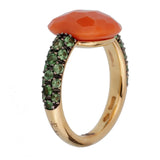 Pomellato Coral Cocktail Rose Gold Ring Sz 5 1/2 0002433