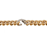 Pomellato Curb Link Diamond Gold Necklace 0001751