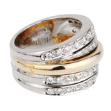 Pomellato Diamond Cocktail Gold Ring 0001042