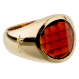 Pomellato Garnet Yellow Gold Cocktail Ring 0003048