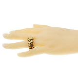 Pomellato Vintage Chain Link Yellow Gold Ring 1DG136k0