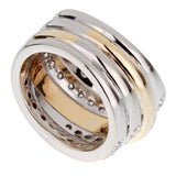 Pomellato Vintage Diamond Cocktail Gold Ring 0001296