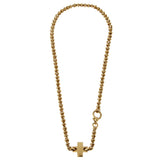 Pomellato Vintage Yellow Gold Cross Necklace 0003101
