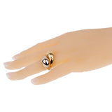 Pomellato White & Yellow Gold Cocktail Dome Ring 0001851