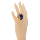 Rodney Rayner One of a Kind Lapis Lazuli Diamond Gold Ring 0000885