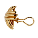 Tiffany & Co Crisscross Large 18k Yellow Gold Earrings 0001049
