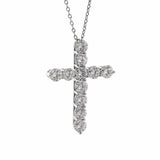 Tiffany & Co Diamond Cross Platinum Necklace 0000548
