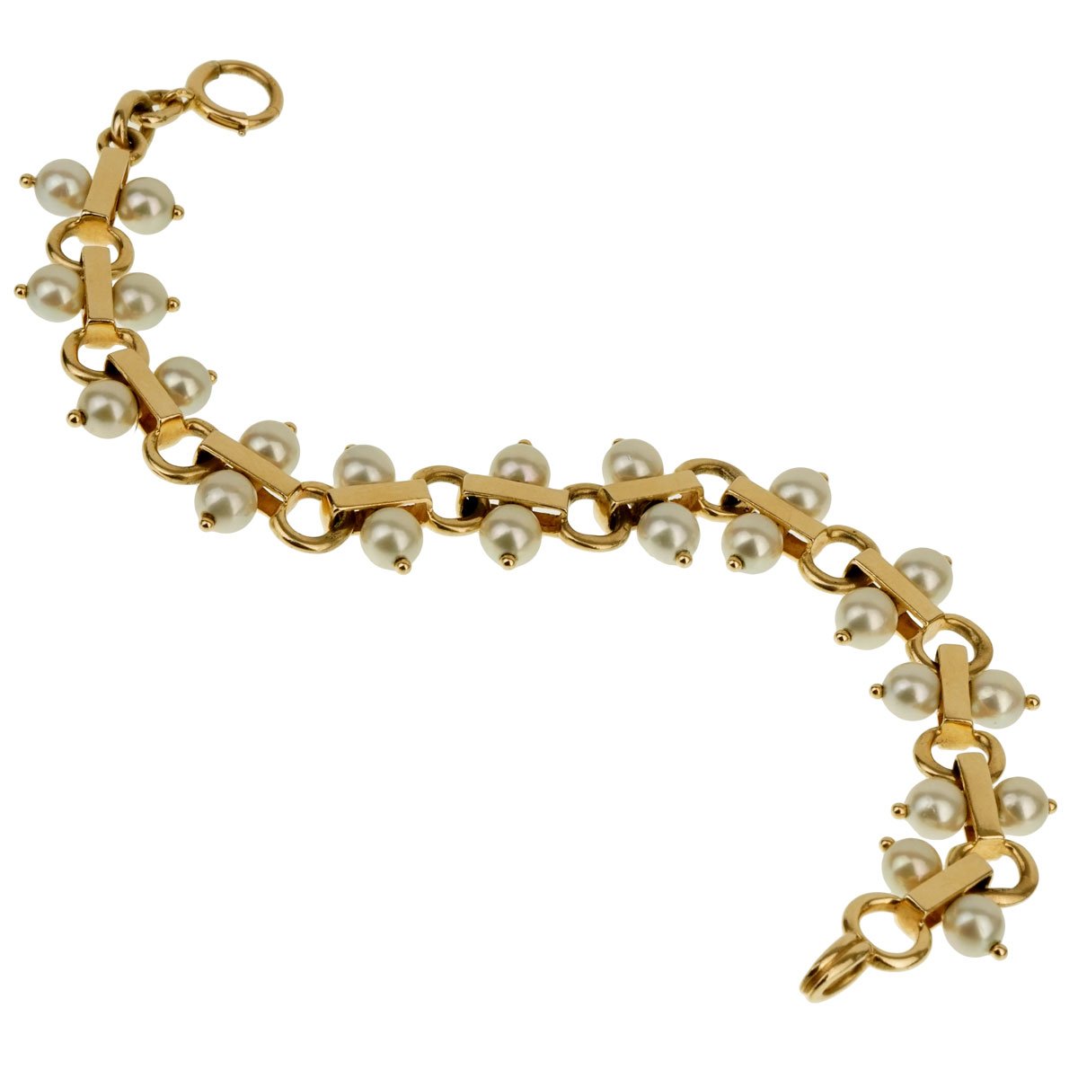 c837 pearl＆gold bracelet（Tiffany T wide mother-of-pearl wire 