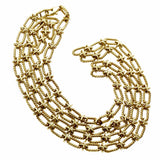 Tiffany & Co Woven Gold Sautoir Necklace 0000620