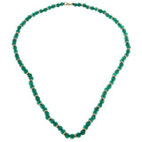 Van Cleef & Arpels Chrysophase Beaded Gold Necklace 0002658