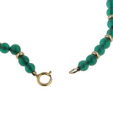Van Cleef & Arpels Chrysophase Beaded Gold Necklace 0002658