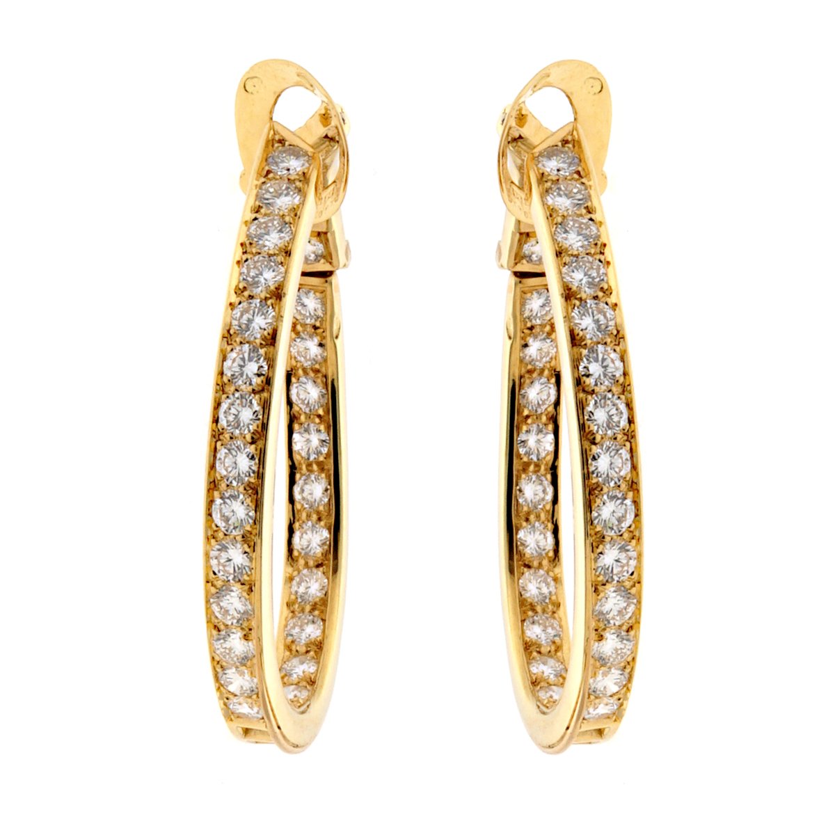 18K Yellow Gold White Diamond Earring Charms 001-699-00013, Koerbers Fine  Jewelry Inc