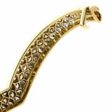Van Cleef & Arpels Gold Diamond Bangle Bracelet 0000207
