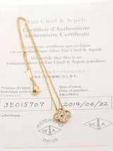 Van Cleef & Arpels Gold Diamond Vintage Alhambra Necklace 00VNC10020