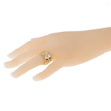 Van Cleef Arpels Perlee Diamond Gold Ring 0000221