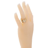 Van Cleef Arpels Perlee Diamond Gold Ring 0000221