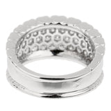 Van Cleef & Arpels Perlee Diamond White Gold Cocktail Ring Sz 6 bl5k19au