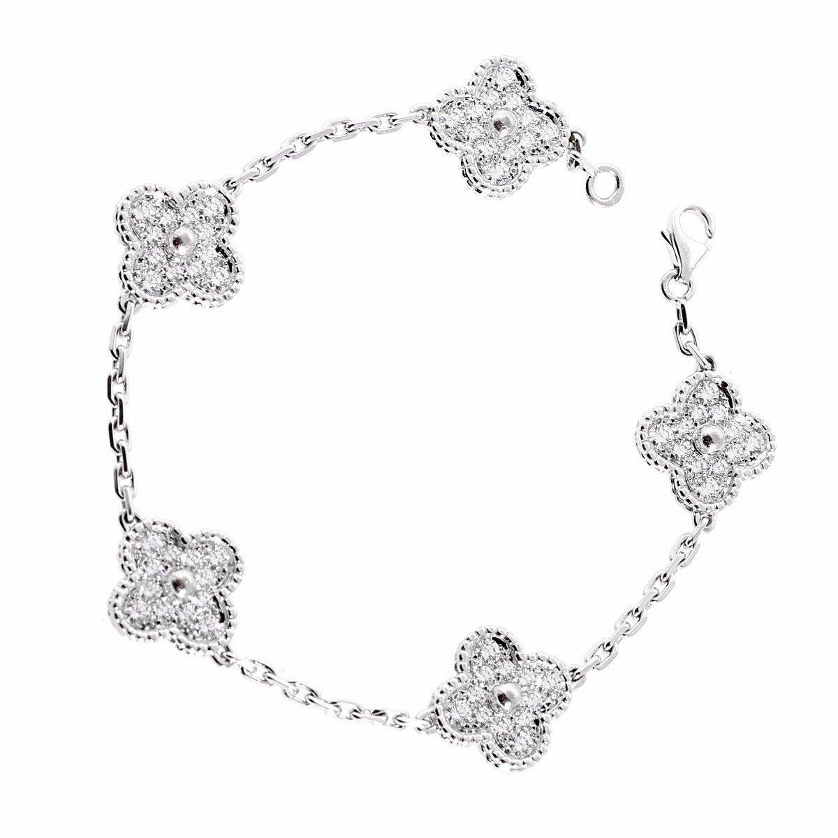 Van Cleef Arpels Vintage Alhambra Diamond Bracelet