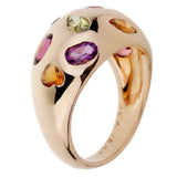 Van Cleef & Arpels Vintage Bombe Gemstone Gold Ring 0002008