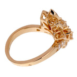 Van Cleef & Arpels Vintage Diamond Cocktail Yellow Gold Ring 0001901