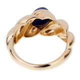 Van Cleef & Arpels Vintage Lapis Yellow Gold Ring 0001990