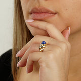 Van Cleef & Arpels Vintage Lapis Yellow Gold Ring 0001990