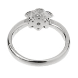 Vintage Flower Platinum Diamond Ring 0002559