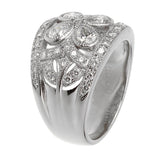Vintage Platinum Diamond Cocktail Ring 0002561