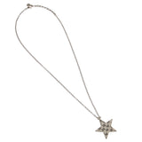 Gucci Ghost Pink Enamel Star Sterling Silver Necklace