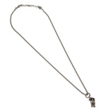 Gucci Sterling Silver Wolf Head Pendant Necklace