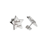 Gucci Sterling Silver Star Stud Earrings – “Blind for Love”