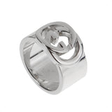 Gucci Sterling Silver Interlocking G Ring – Size 5 3/4