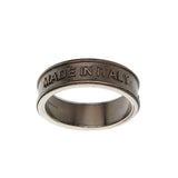 Gucci Interlocking G Logo Double Ring Sterling Silver Ring Sz 11 3/4