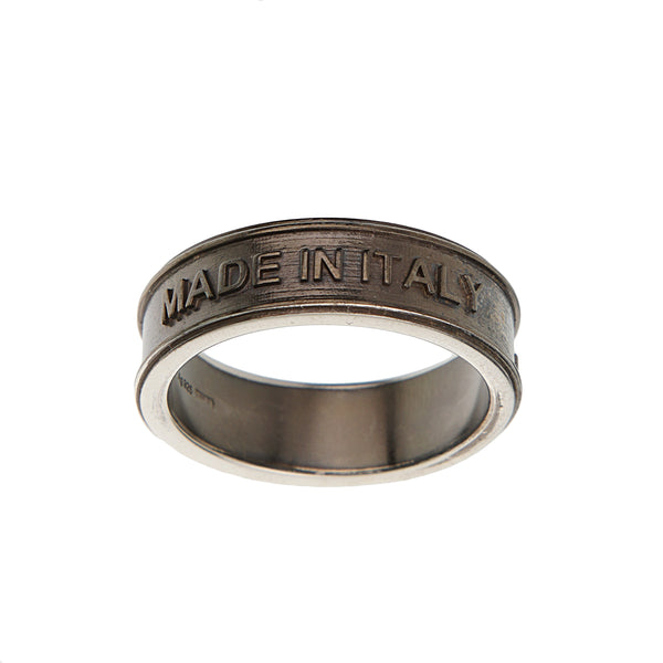 Gucci Interlocking G Logo Double Ring Sterling Silver Ring Sz 11 3/4