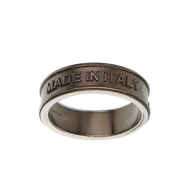 Gucci Interlocking G Logo Double Ring Sterling Silver Ring Sz 11 3/4