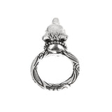 Gucci Anger Forest Wolf Sterling Silver Ring Size 8 1/4