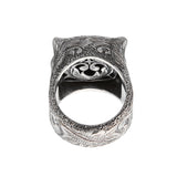 Gucci Garden Purple Zircon Sterling Silver Ring Size 5 3/4
