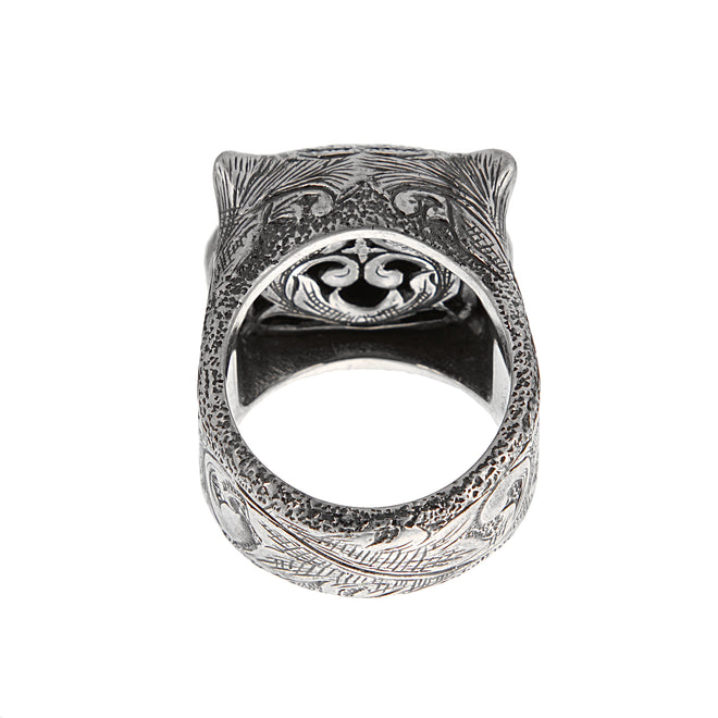 Gucci Garden Purple Zircon Sterling Silver Ring Size 5 3/4