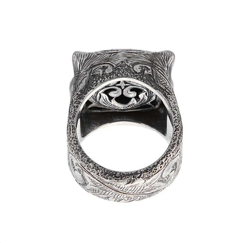 Gucci Garden Purple Zircon Sterling Silver Ring Size 5 3/4