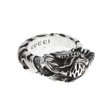 Gucci Sterling Silver Tiger Head Ring Sz 10 1/2