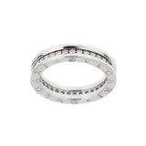 Bvlgari B.zero1 1-Band Diamond Ring 18K White Gold AN850656 Size 7 0003969