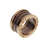 Bvlgari B.zero1 18K Rose Gold Ceramic Band Ring Sz 5 0004172