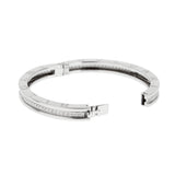 Bvlgari B.zero1 Bangle Bracelet 18K White Gold Pavé Diamond 1bvsdfj