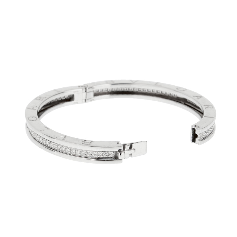 Bvlgari B.zero1 Diamond Bangle 18K White Gold