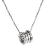 Bvlgari B.zero1 Pendant Necklace 18k White Gold 0004185