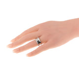 Bvlgari B.zero1 Ring 18k White Gold Diamond 359721 Sz 6 3/4 0003885