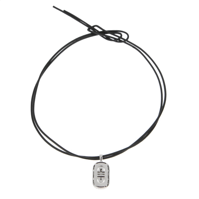 Bvlgari Parentesi 18k White Gold Diamond Pendant Necklace