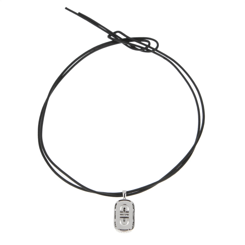 Bvlgari Parentesi 18k White Gold Diamond Pendant Necklace