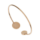 Bvlgari Bvlgari 18k Rose Gold Onyx Diamond Open Bangle 0004165