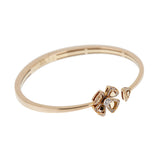 Bvlgari Fiorever Diamond 18k Rose Gold Bangle Bracelet Sz M 1765hvbfvbl35
